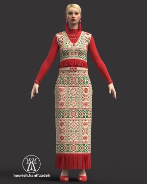 لباس مهمانی زنانه -PFD6-4-Red-Ruby